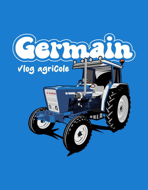 Collaboration t-shirt unisexe Germain Vlog Agricole
