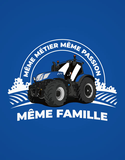 Tracteur Bleu pull unisexe