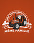 Tracteur Orange t-shirt unisexe
