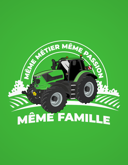 Tracteur Vert Clair 2 t-shirt unisexe