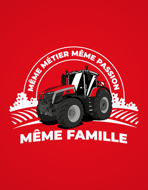 Tracteur Rouge t-shirt unisexe