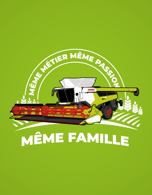 Moissonneuse Blanche et Verte pull unisexe