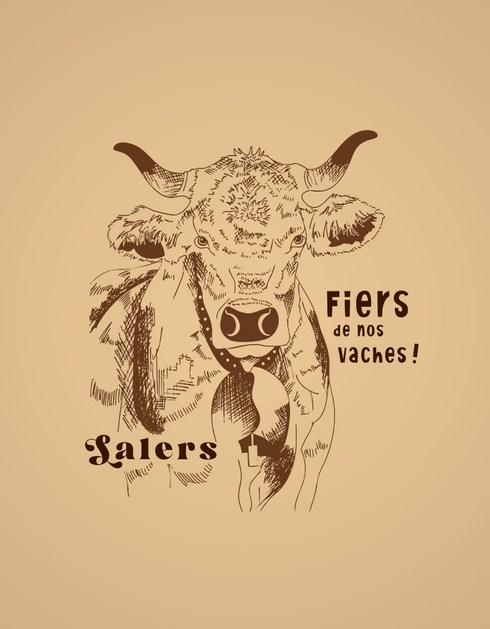 Vache Salers t-shirt unisexe