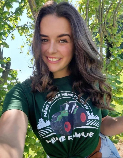 Tracteur Vert Foncé t-shirt unisexe