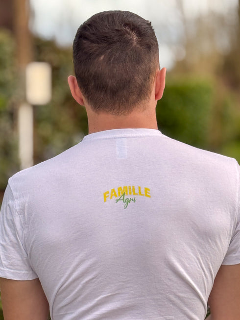 Tracteur Blanc t-shirt unisexe