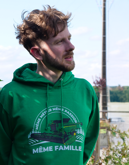 Moissonneuse Verte pull unisexe