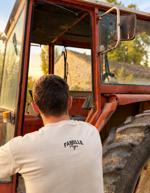 Tracteur + presse "Les Foins" t-shirt unisexe