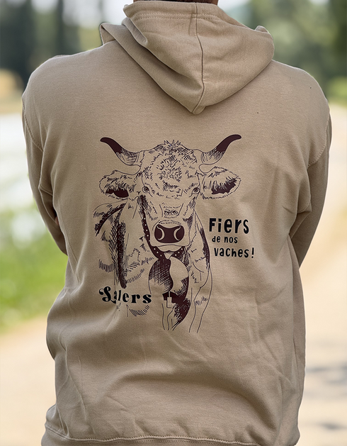 Vache Salers pull unisexe