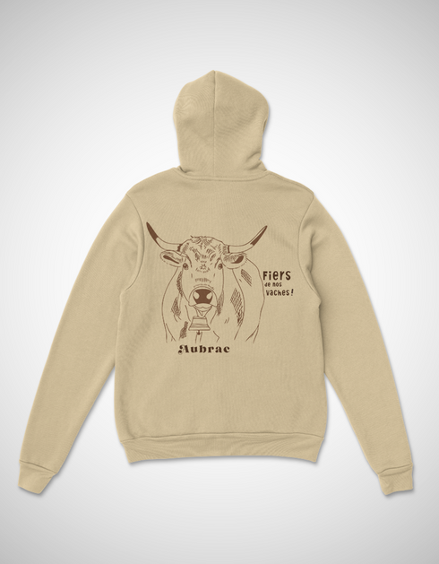 Vache Aubrac pull unisexe