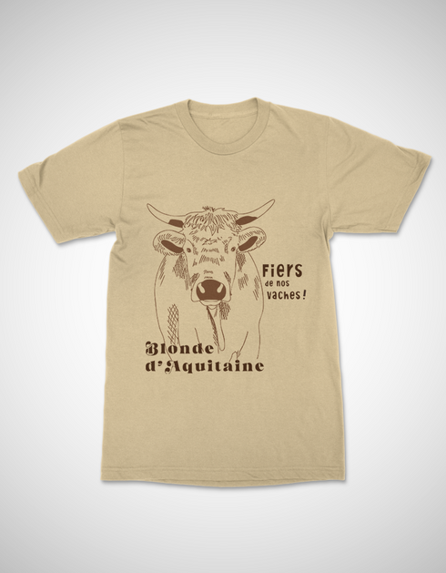 Vache Blonde d'Aquitaine t-shirt unisexe