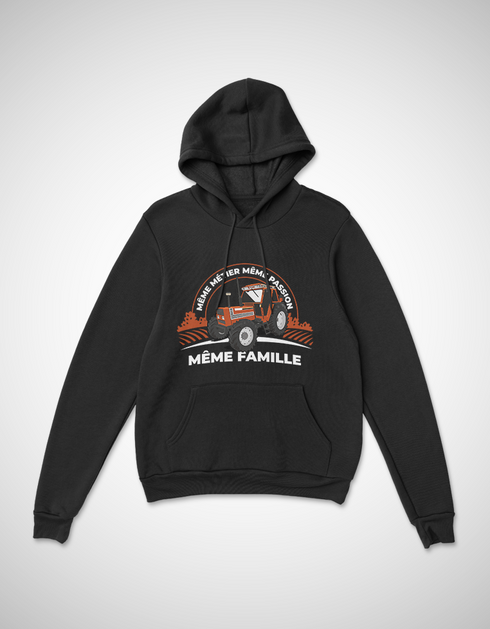 Tracteur Orange pull unisexe