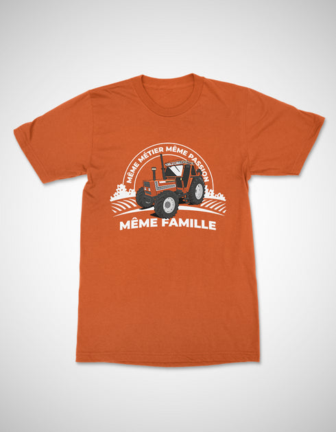 Tracteur Orange t-shirt unisexe