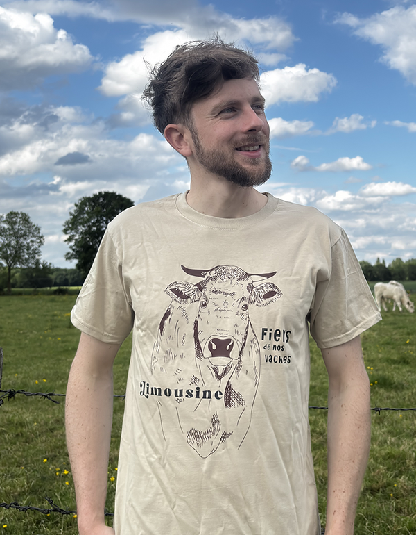 Vache Limousine t-shirt unisexe