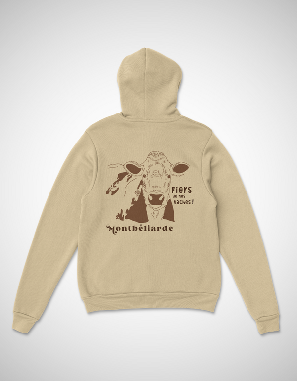 Vache Montbéliarde pull unisexe