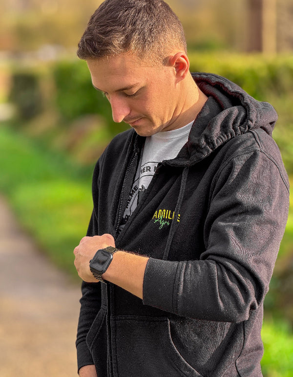 FamilleAgri sweat zippé et brodé unisexe