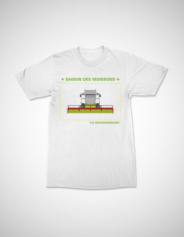 Saison des moissons Blanche et Verte t-shirt unisexe