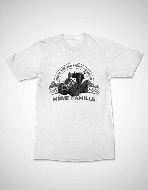 Tracteur Blanc t-shirt unisexe